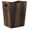 Rustic Farmhouse Style Wastebasket Bin Wood Trash Can for Living Room